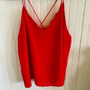 Red Strappy Top